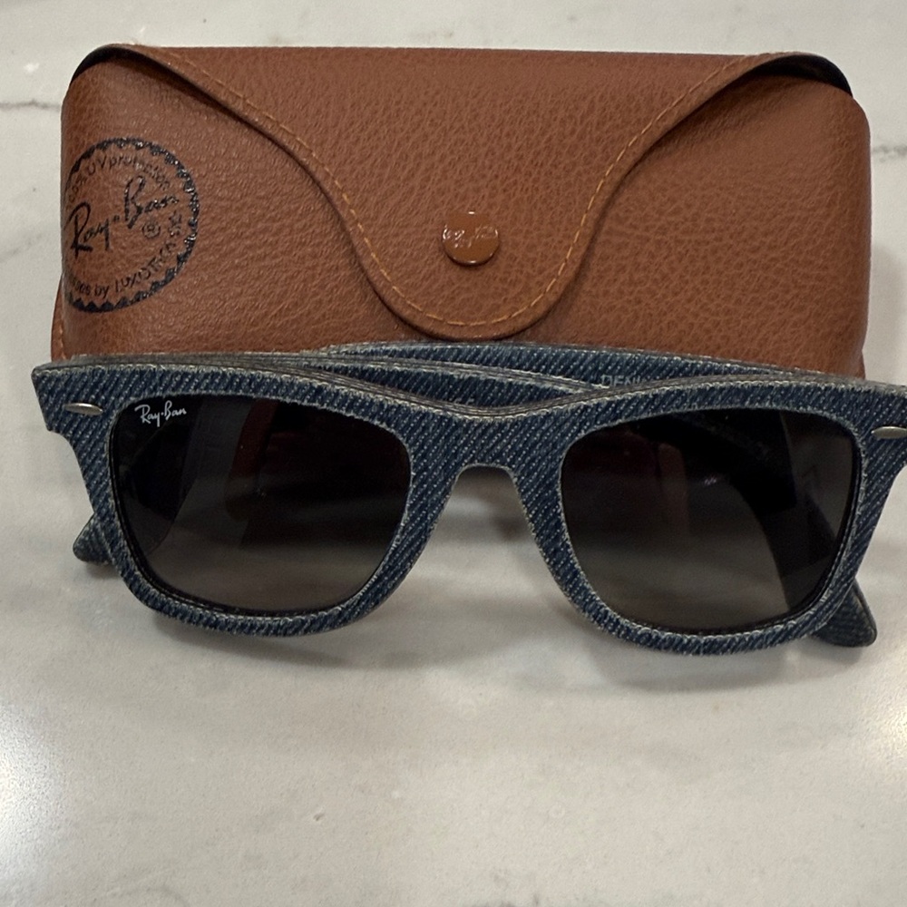 Ray Ban Wayfarer Denim Frame Sunglasses